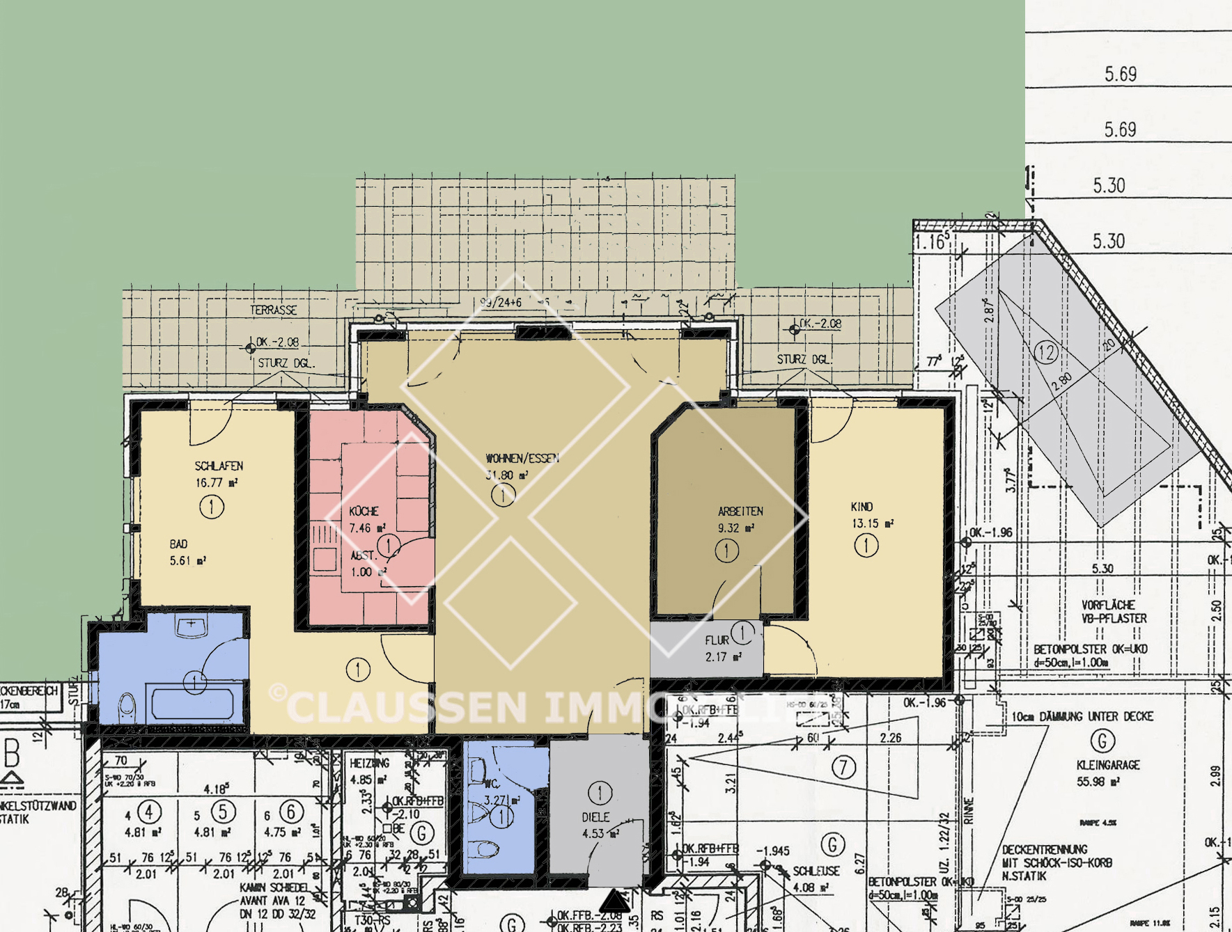 Grundriss Terrassenwohnung Wiesbaden